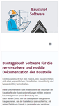 Mobile Screenshot of bautagebuch.info